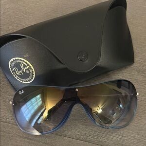 Ray-Ban Black and Gold Sunglasses